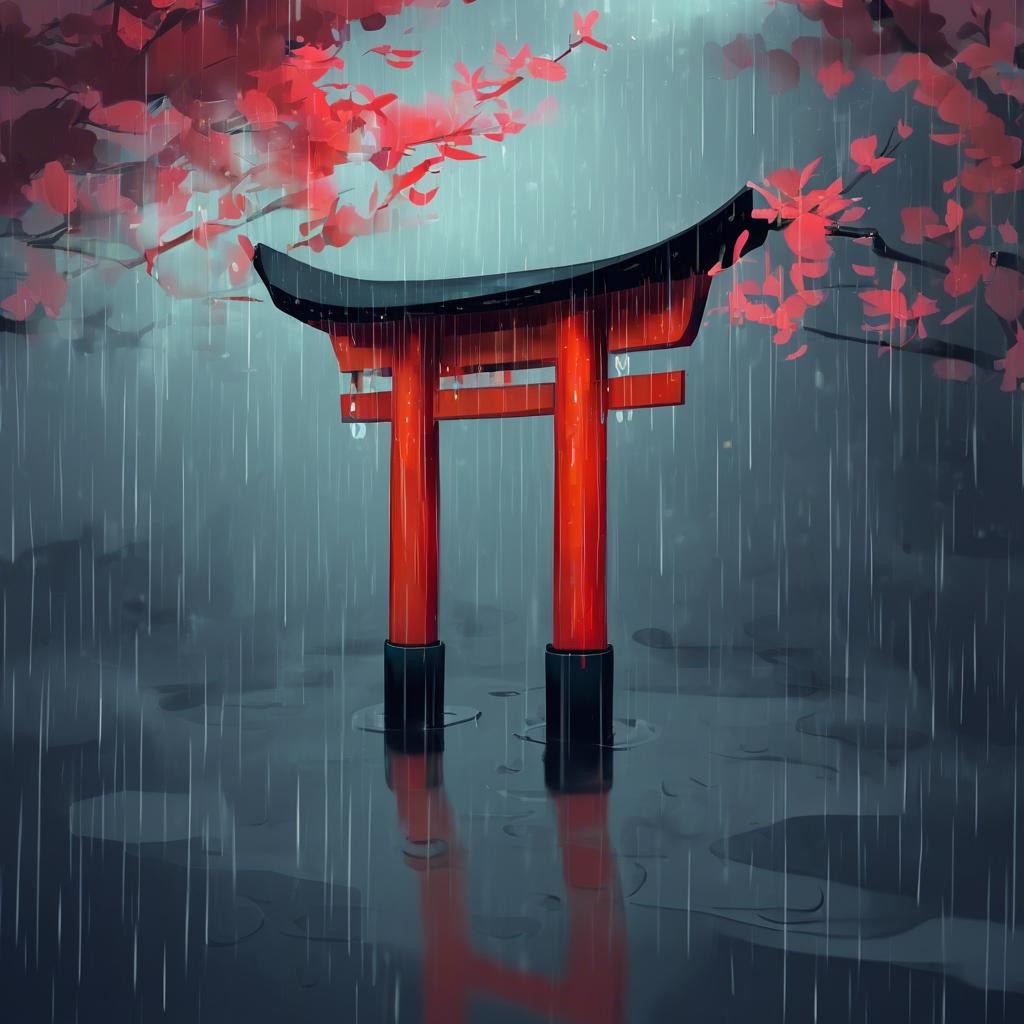 Der Einfluss von Tradition und Moderne auf Torii Kotondos Regen-Darstellungen