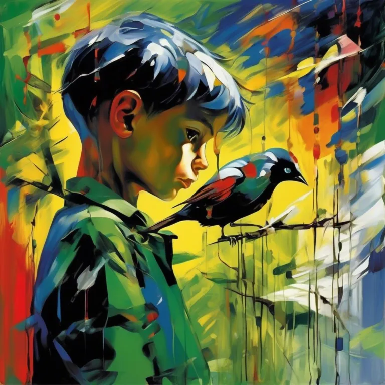 Boy and Bird – Rainer Fetting